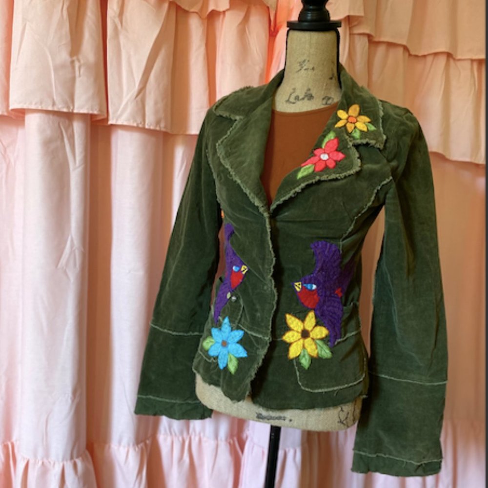 Joystick green corduroy jacket